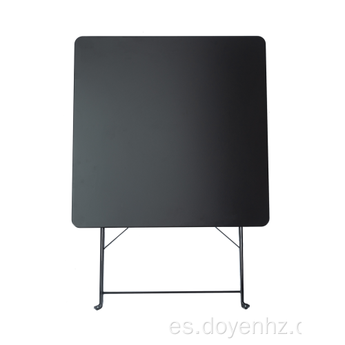 Mesa plegable cuadrada estirada de metal de 70 cm